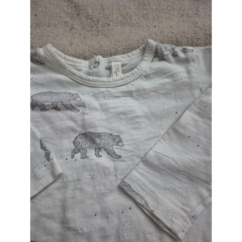 Rylee & cru bears long sleeve romper size 3-6 months